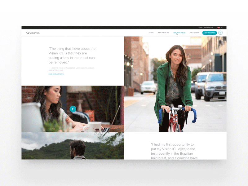 Visian ICL Find A Doctor Page basic basic agency ecomm ecommerce healthcare visian icl web design