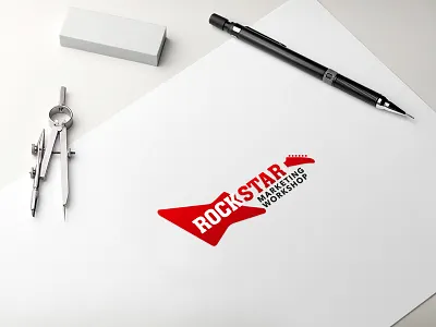 Rock Star Marketing Workshop Logo Design design designer emblem logo logotype marketing rockstar rockstars template workshop
