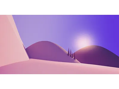Sunrise 3d c4d cinema 4d desert mountains sun