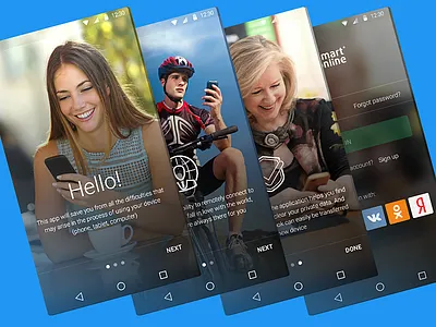 Mobile App Smart24 adaptive app design flatdesign interface mobile mobileapp responcive site ui uidesign ux