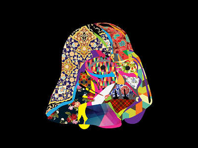 Ellie Vader darthvader dubai fanart helmet illustration starwars vader vector