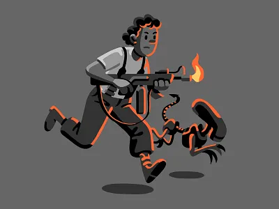 Adventures of Ripley aliens character illustration ripley tintin vector