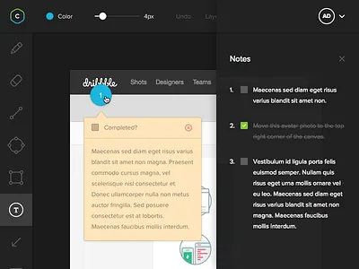 Notes app collabshot notes ui user interface ux web web app