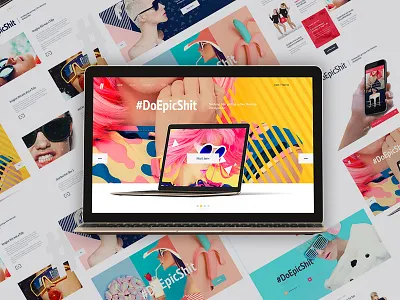 #DoEpicShit Free UI Kit download free freebie gui layers psd template ui