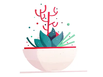 Terrarium Planter flowers icon illustration leaf leaves plant pot terrarium