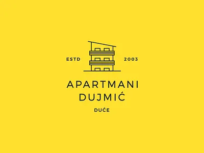 Dujmic Apartments Logo accommodation apartments branding hotel hotel logo identity illustration logo logo design minimal minimal design