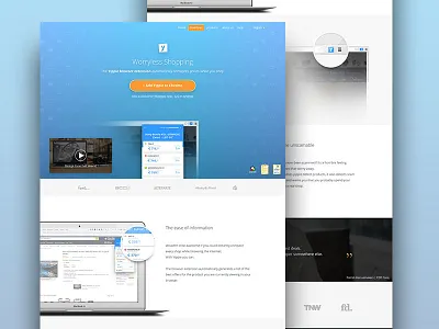 Yippie website V4 app extension landing landingpage page sketch website yippie