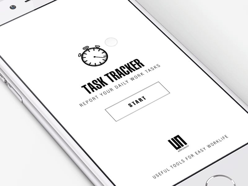 Simple Time Tracker agency app clock minimalist task time timer tool tracker tracking ux