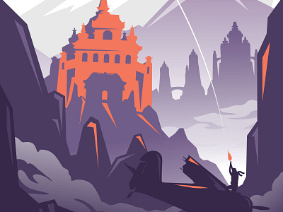 Shangri-La adventure poster retro retro poster travel travel poster vector vintage