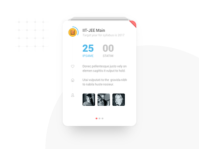 Info Card - Freebie card free freebie material material design mobile sketch stats ui ux web widget
