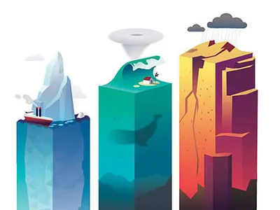 Dans quel monde trystram bars bayard book climat color education enfance environement gradient illustration