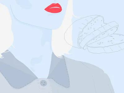 How to Remove Lipstick from Clothes blouse character clothes fabric hair lips lipstick monochrome shadows stylight vectorart