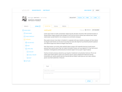 Open source project page collaboration hardware minimal open source project white