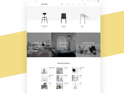 Interior Shop Wordpress Theme business elegant funiture interior minimal modern shopping