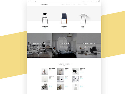 Interior Shop Wordpress Theme business elegant funiture interior minimal modern shopping
