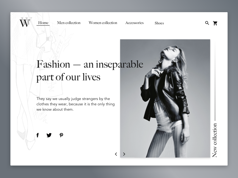 Example of Fashion Website