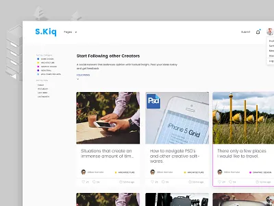 Social Kit V2 Home2 Promo cards frontend publising grid landing page social social kit sort user curated users wordpress