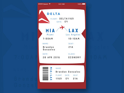 Boarding Pass boarding pass connect design travel ui