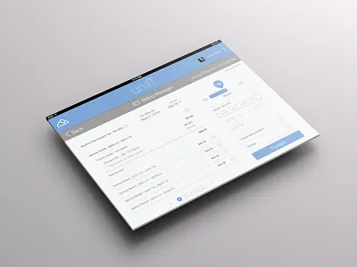 IOT Billing Management Comp account billing management ui ux