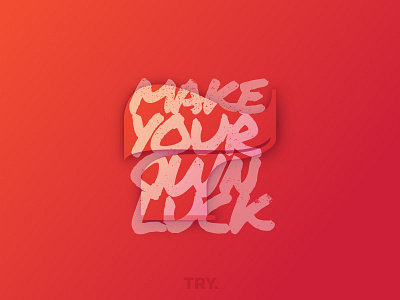 Seven 7 birthday gradient illustration luck quote seven texture type typography