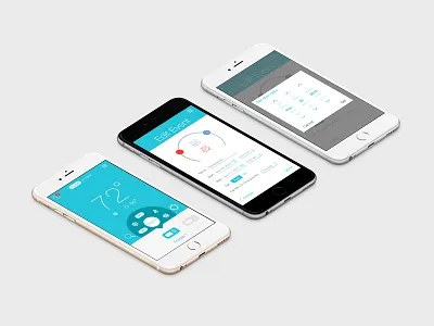 App Design for Ecobee Thermostat control hvac ios iot thermostat ui ux