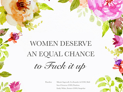 Women poster typography