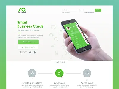 Swap Once Homepage design homepage landing page minimal simple ui ux web