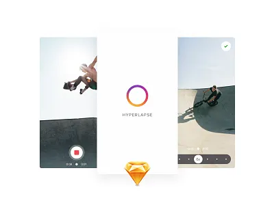 Hyperlapse UI Kit (Sketch) download hyperlapse instagram ios sketch ui ui kit