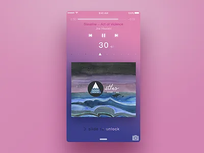 THE LOCK SCREEN ios lock music unlock
