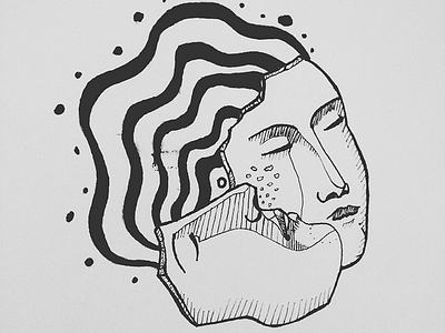 Couple in tune blackwork couple dotwork linework