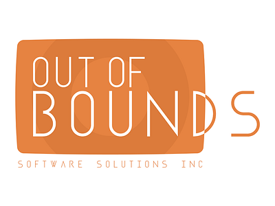 OutOfBounds Logo (Attempt #1) flat logo simplistic
