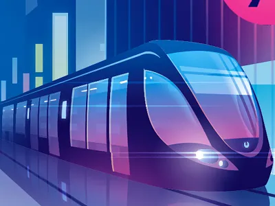 Gemalto Spot Transport 01 article book city colors editorial futur illustration industry science vehicles