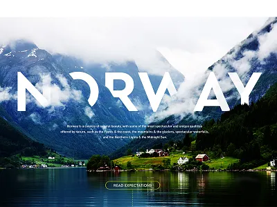 Grid Exploration 2/2 design desktop exploration landing main norway page vacation web