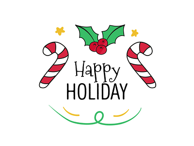 Christmas Titles abstract animation design flat holiday icon illustration logo opener santa shape