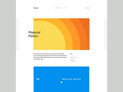 Sharon's Portfolio animation gif layout portfolio ui
