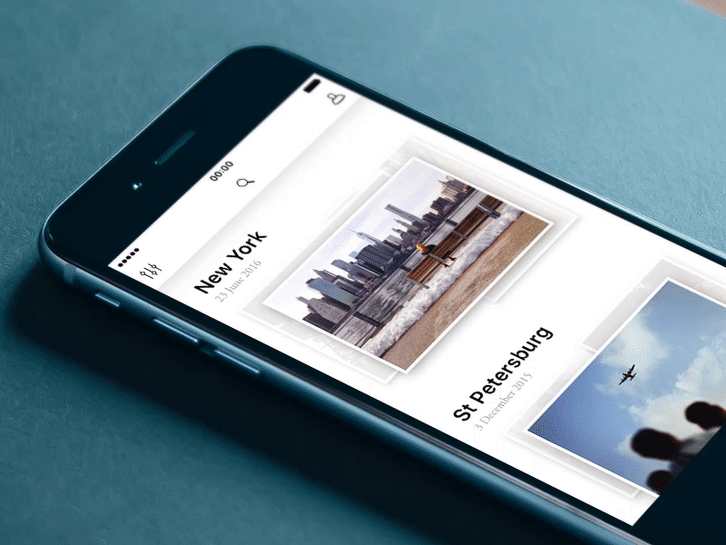 Photo App anim animtaion app concept gif ios ios10 iphone navigation photo ui ux