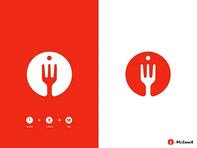 Mr.Lunch Logo food lunch mr. noon