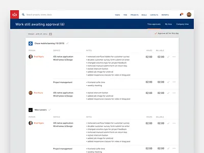 Time approval sheet agency app approval financial material productive software time timesheet tracking web