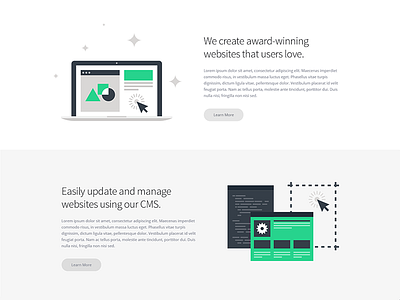Agency Homepage agency clean flat home homepage landing layout site travel ui website
