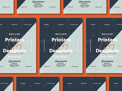 Printers & Designers Ad branding fun layout lock up logo printed screenprint stamp texture type typography vintage