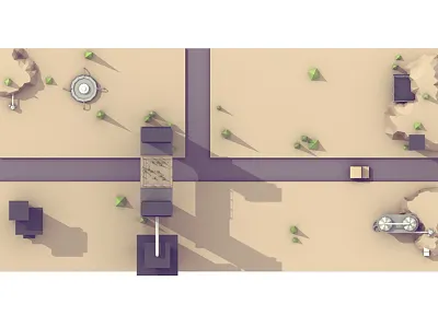 Low Poly Nature 3d blender building car house isometric landscape low low poly model poly study