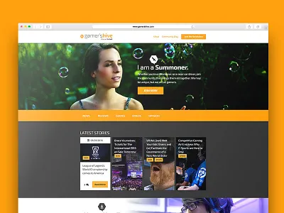 Gamer's Hive | Blog blog design esports gamer gamers gamers hive gaming interface ui