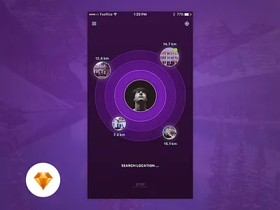 Search location - Day86/100 My UI/UX Free SketchApp Challenge app day100 free freebie ios location search sketch sketchapp ui ui design ux