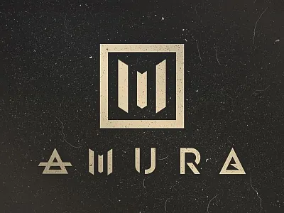 A(M)URA custom type letter lettering logo logo mark logo type mark type typography