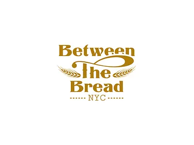 Between The Bread bread catering corn food drink logo vintage wheat