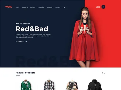 Vava e-commerce homepage ecommerce stream twitch ui webdesign wordpress
