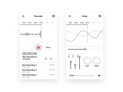 voice mix recorder setting voice