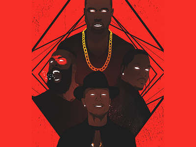 Adidas Boys adidas beard good music hip hop illustation james harden kanye originals pharrell pusha t rap
