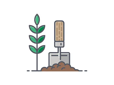 Gardening garden grow plant trowel