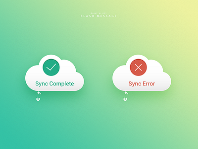 Daily UI #011 Flash Message cool dailyui dailyuichallenge dribbble everyday flash icon minimal modern seafood sterjo ui